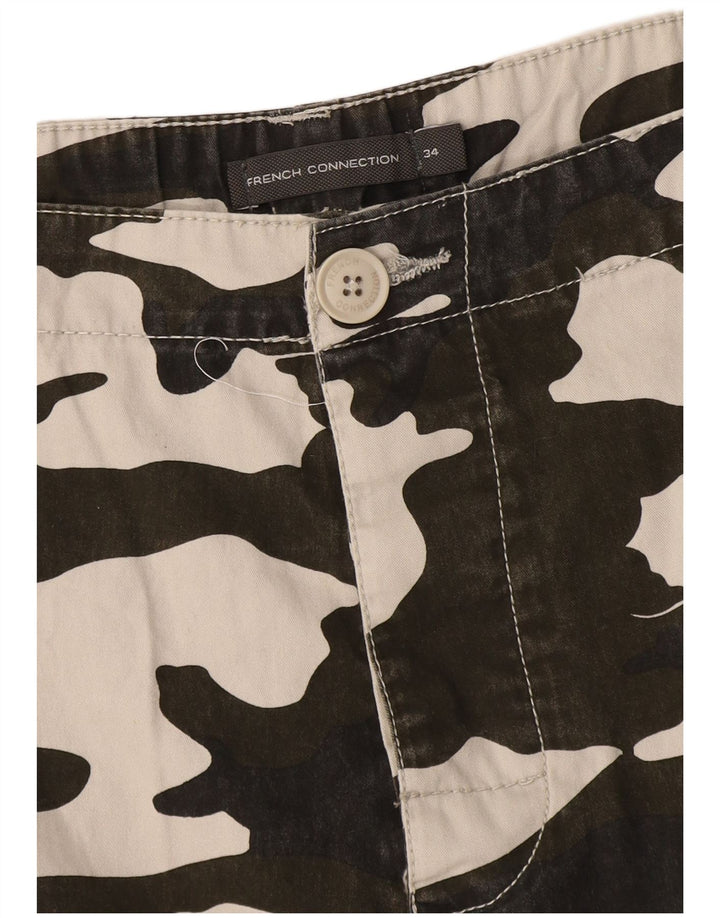 French Connection Short Cargo W34 Homme Kaki Camouflage Large