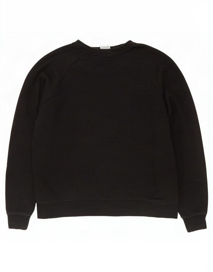 Nike Sweat-shirt pour femme UK 14 en coton noir moyen