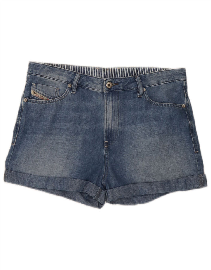 Short En Jean Diesel Femme W28 Bleu Moyen Coton