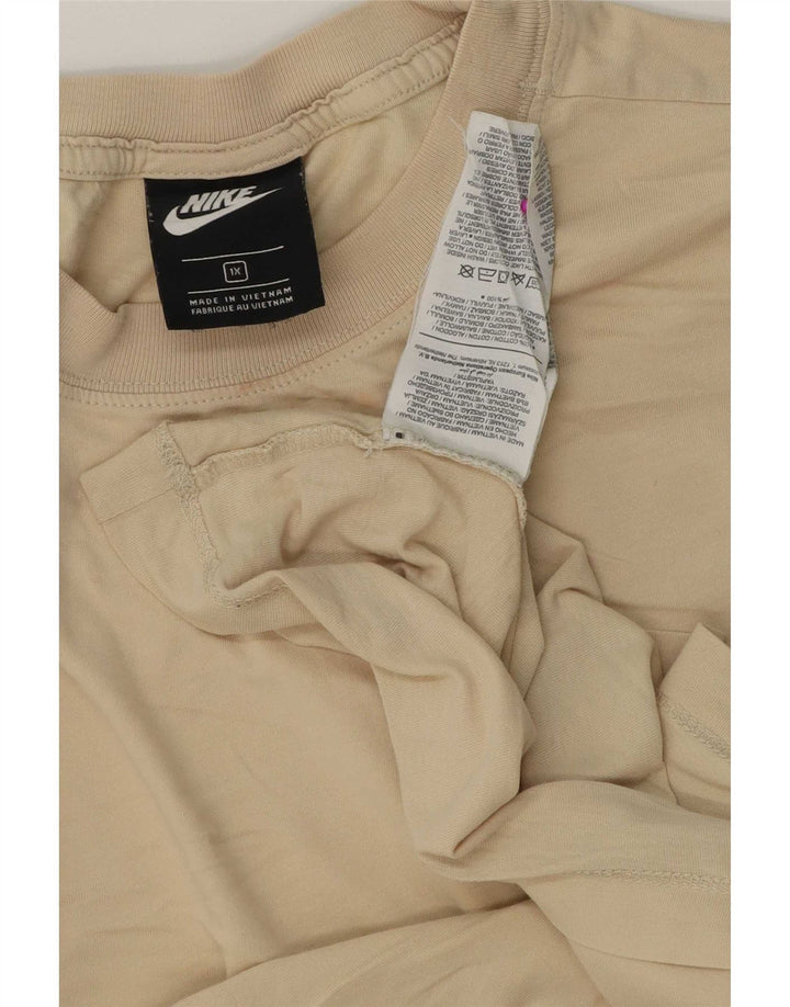 Nike T-Shirt Homme Top XL Coton Beige