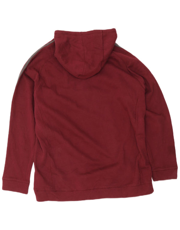 Adidas Pull à capuche zippé Rancho Mirage pour homme 2XL en coton bordeaux