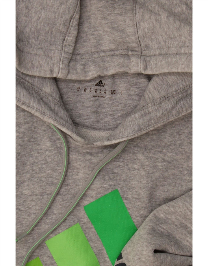 Adidas Pull à capuche graphique pour homme Gris moyen