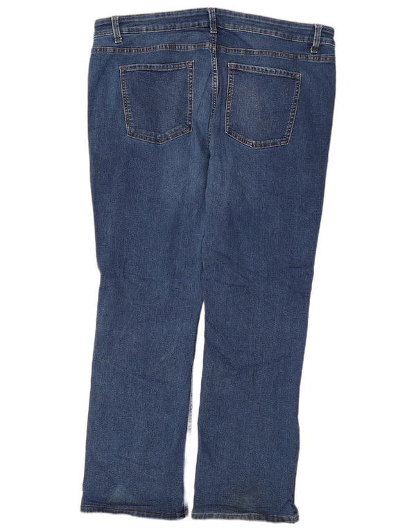 Marks & Spencer Jean bootcut régulier pour femme UK 20 2XL W42 L31 Bleu Coton