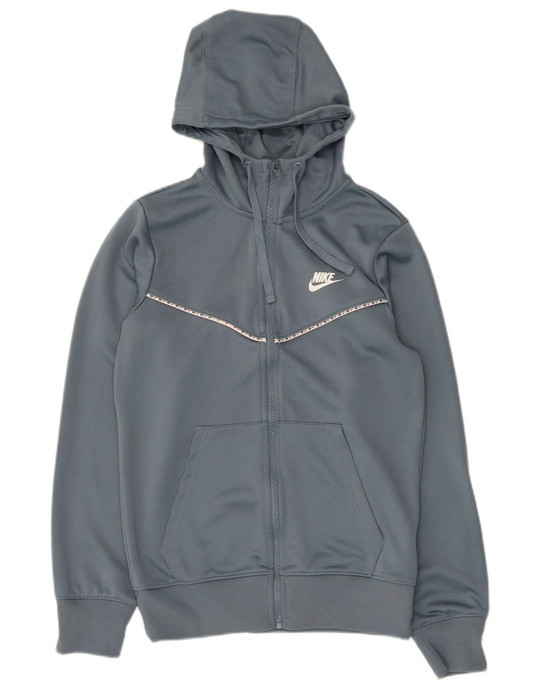 Nike Pull à capuche zippé pour homme XS Gris Polyester