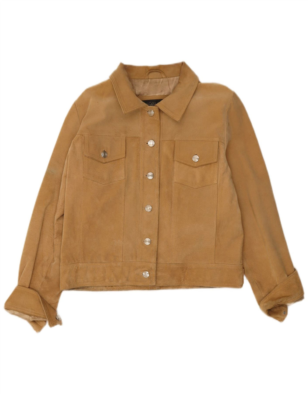 Staccato Veste en daim courte pour femme EU 38 Cuir marron moyen