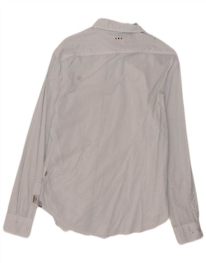 Napapijri Chemise Slim Fit Medium White Spotted Homme