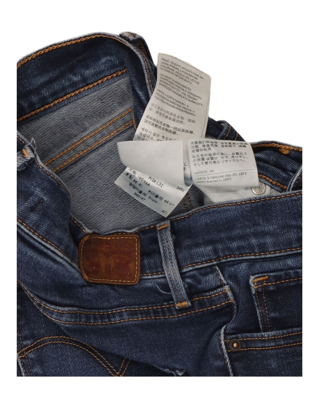 Levi's Jean Slim Shaping Femme W26 L29 Bleu Coton