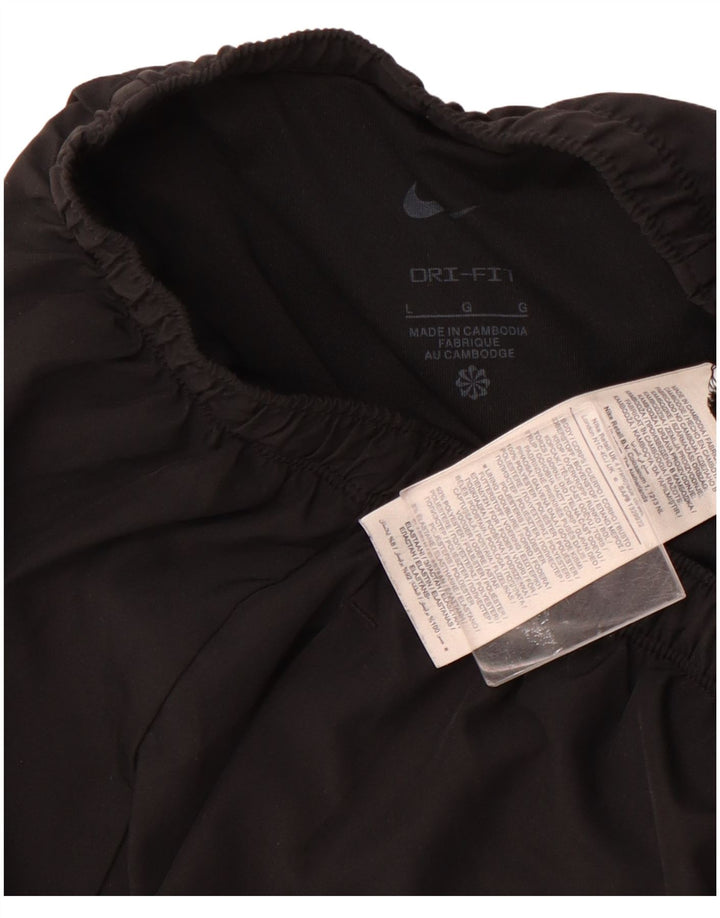 Short de sport Nike pour hommes, grand, noir, polyester