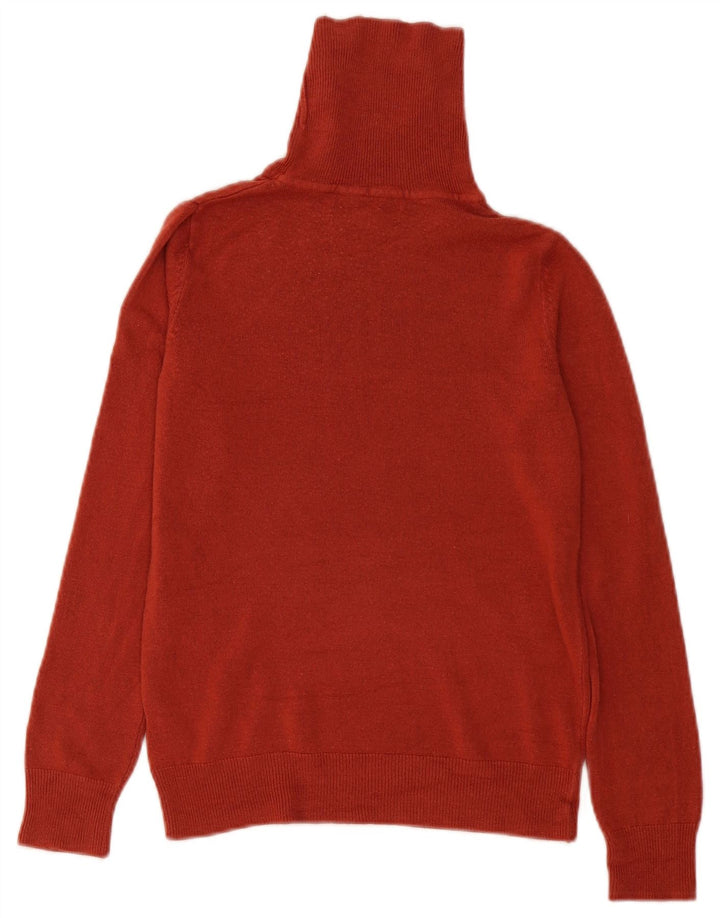 Marks & Spencer Pull col roulé pour femme UK 8 Petit Acrylique Rouge