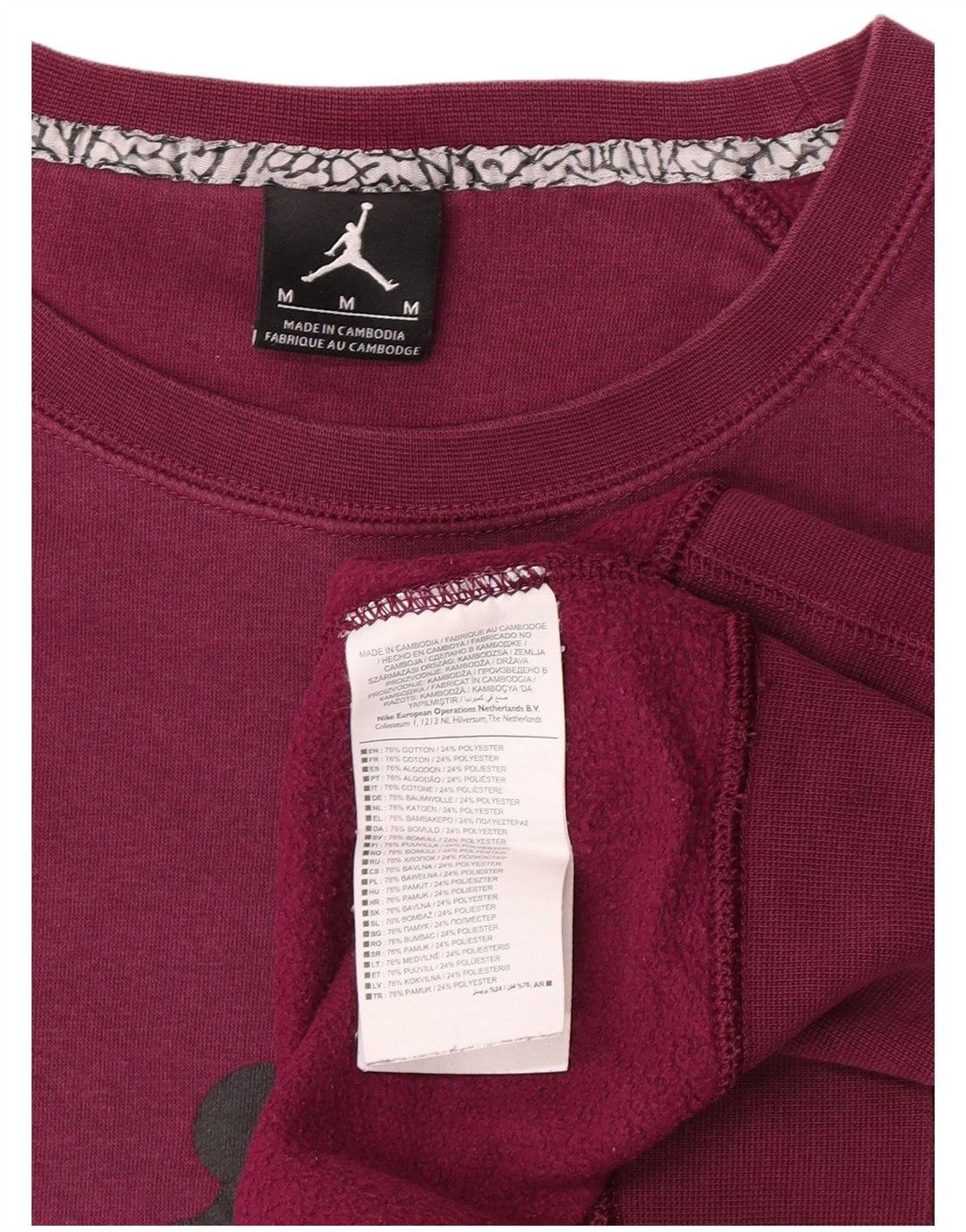 Jordan Sweat-shirt graphique pour homme en coton violet moyen