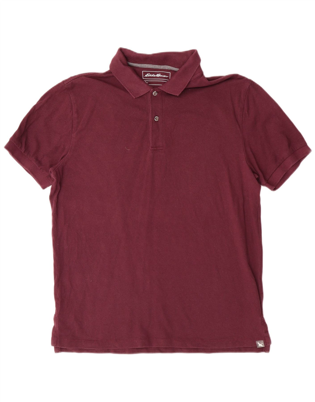 Eddie Bauer Polo Homme Coton Marron Moyen
