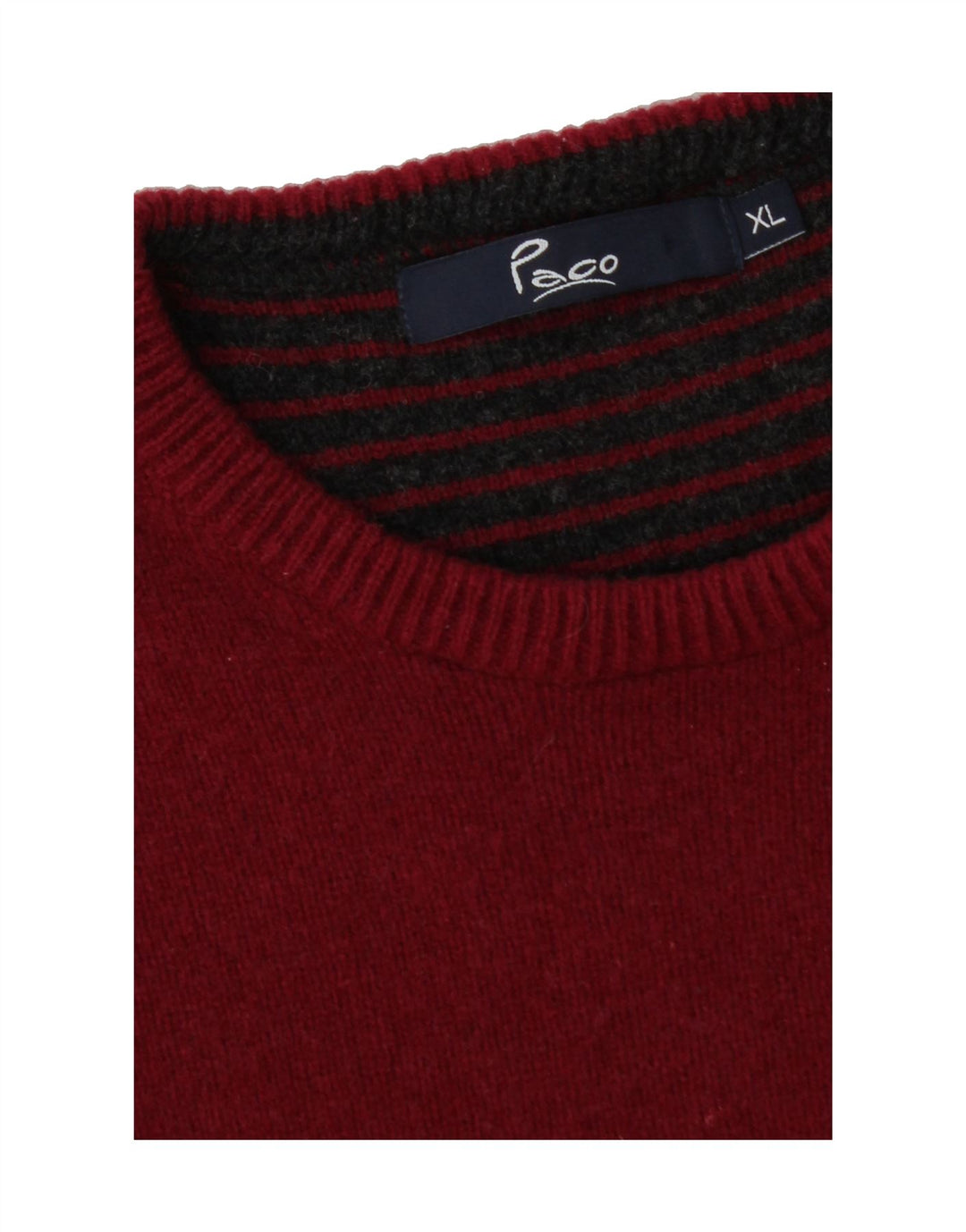 PACO Mens Crew Neck Jumper Sweater XL Red Vintage Paco and Second-Hand Paco from Messina Hembry 