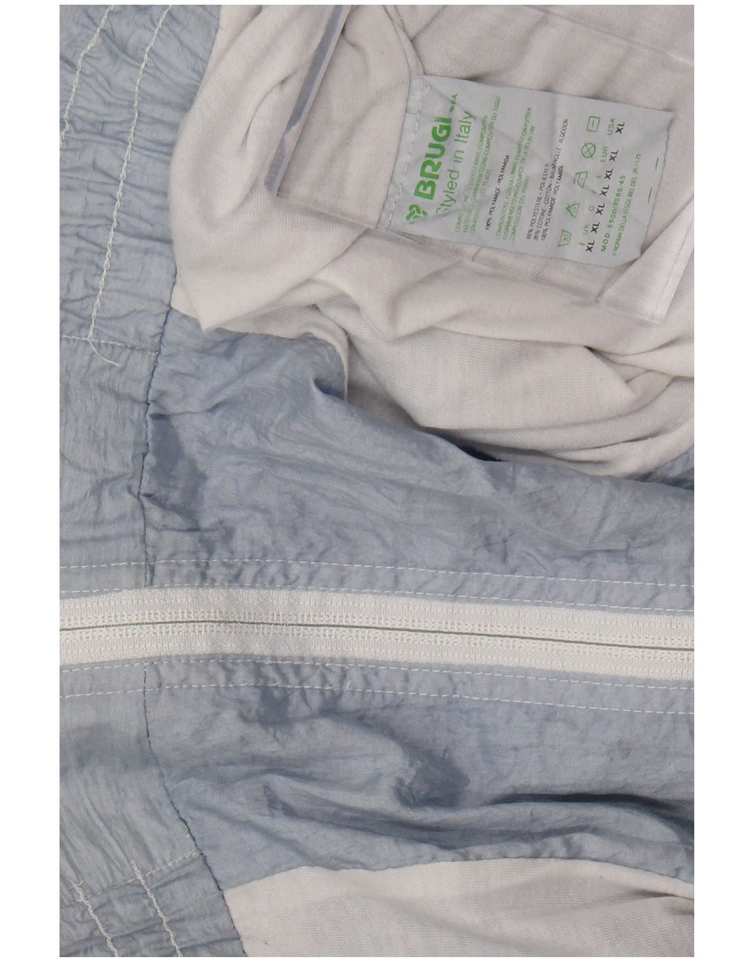 BRUGI Veste de survêtement graphique coupe ample pour homme XL Bleu Polyester