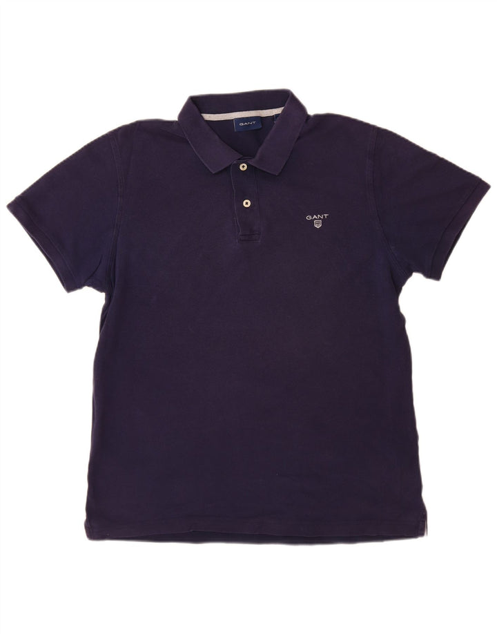 GANT Polo Homme Bleu Marine Moyen Coton