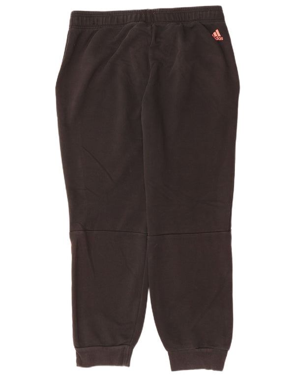 ADIDAS Pantalon de survêtement graphique pour femme Joggers UK 20/22 XL Noir Coton