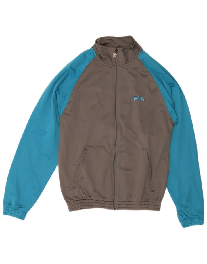 FILA Veste de Survêtement Homme Petit Gris Colorblock Polyester