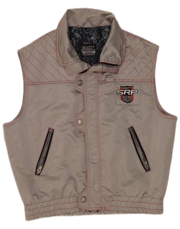 Scott Gilet Graphique Homme UK 42 XL Gris Polyamide