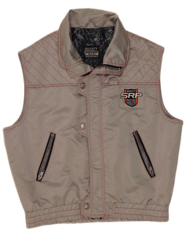 Scott Gilet Graphique Homme UK 42 XL Gris Polyamide