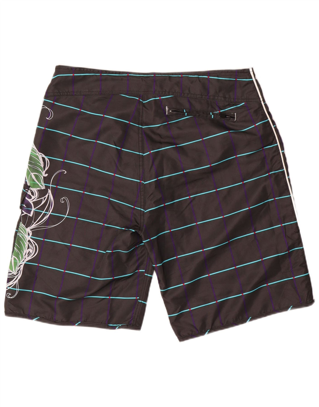 Jack & Jones Short de Bain Graphique Homme Large Noir Floral Polyester