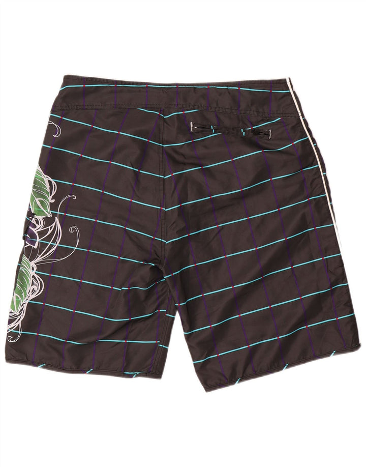 Jack & Jones Short de Bain Graphique Homme Large Noir Floral Polyester