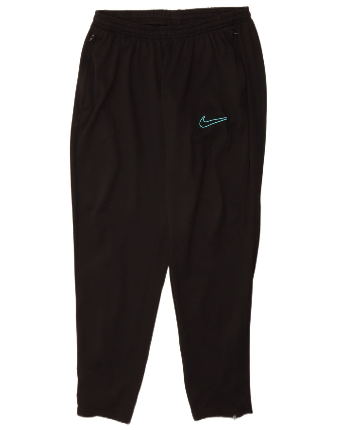 NIKE Pantalon de survêtement Dri Fit pour femme UK 14 Large Noir Polyester