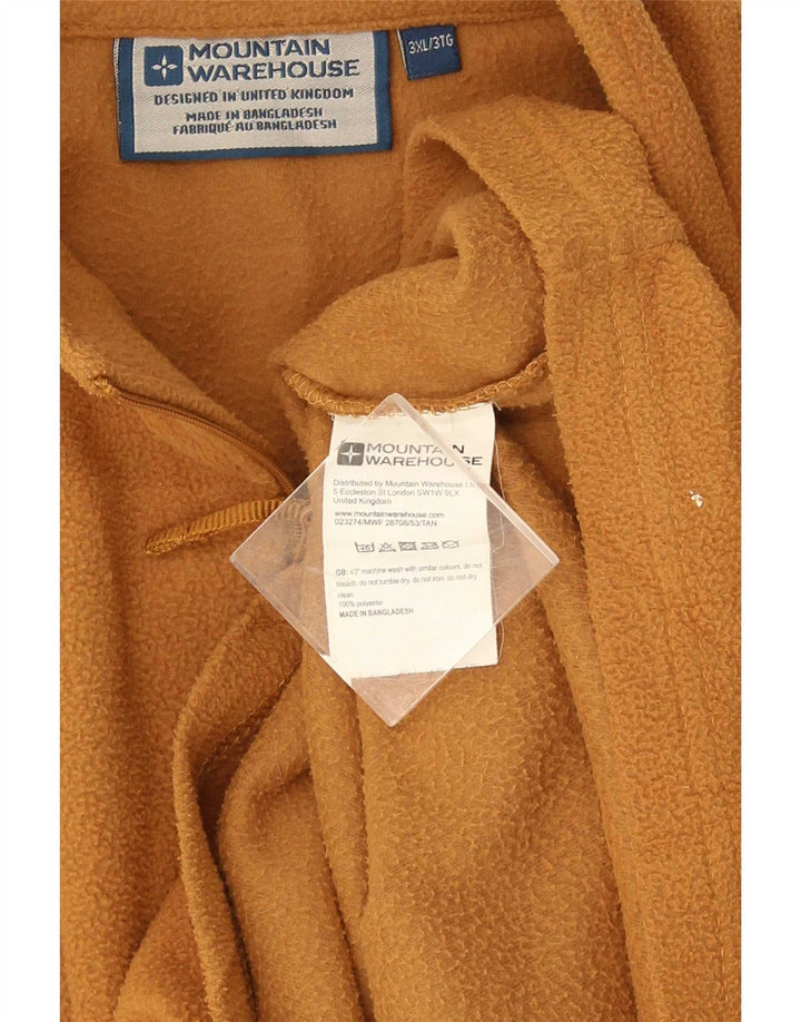 Mountain Warehouse Pull polaire à col zippé pour homme 3XL Jaune Polyester