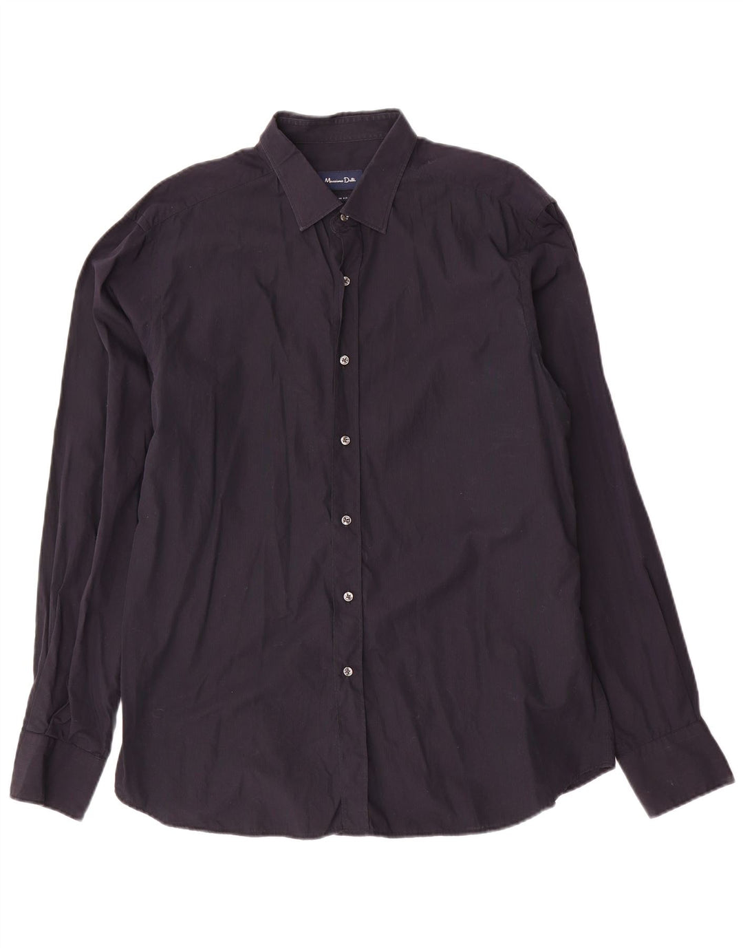 MASSIMO DUTTI Chemise Slim Fit XL Bleu Marine Coton Homme