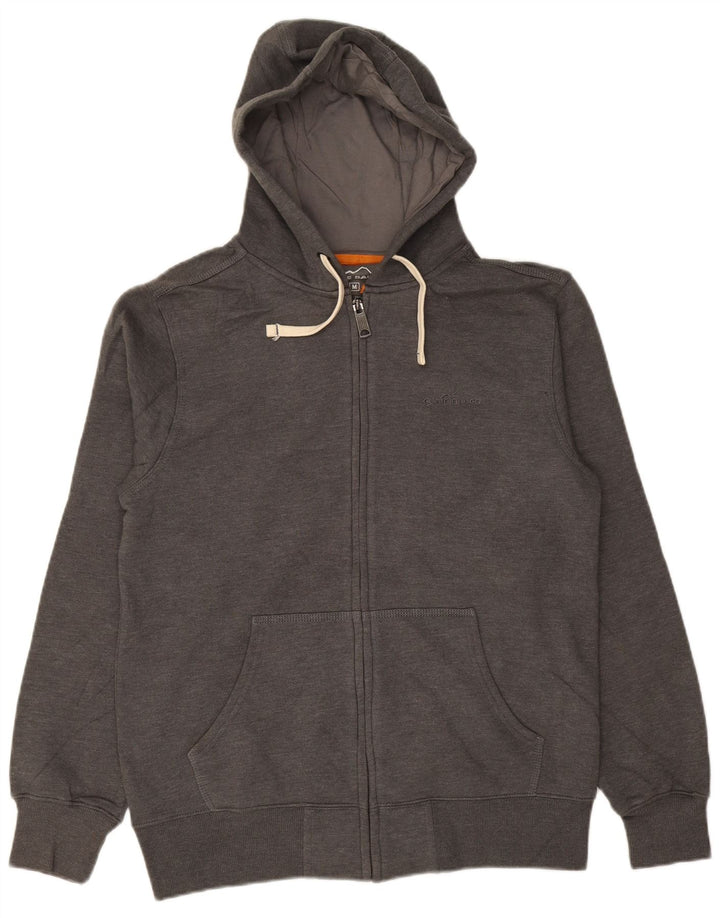 EDDIE BAUER Pull à Capuche Zippé Homme Gris Moyen Coton