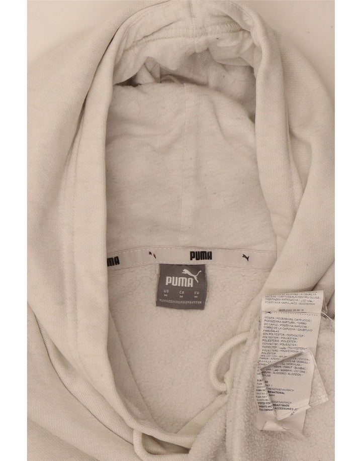 Puma Pull à capuche pour femme UK 12 Medium Blanc Polyester