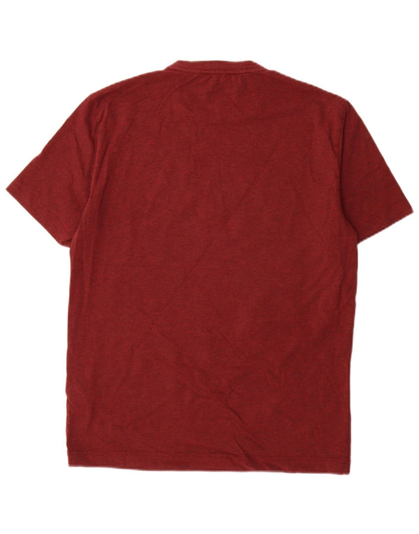 Emporio Armani T-shirt graphique pour homme en coton bordeaux moyen