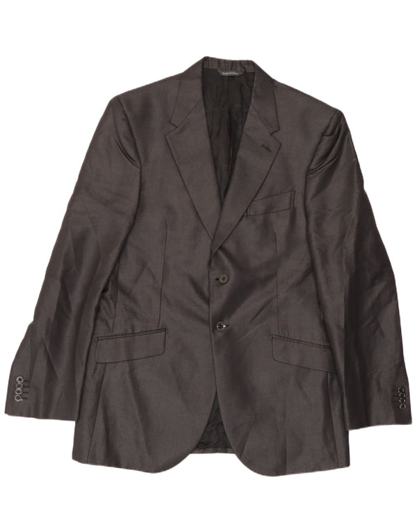 Carlo Pignatelli Veste Blazer 2 Boutons Homme IT 52 XL Gris Soie