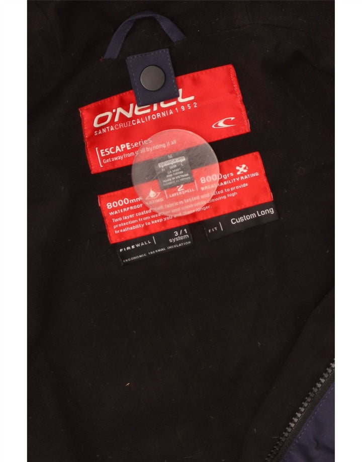 O'Neill Veste coupe-vent à capuche pour homme UK 38 Bleu marine moyen Colourblock