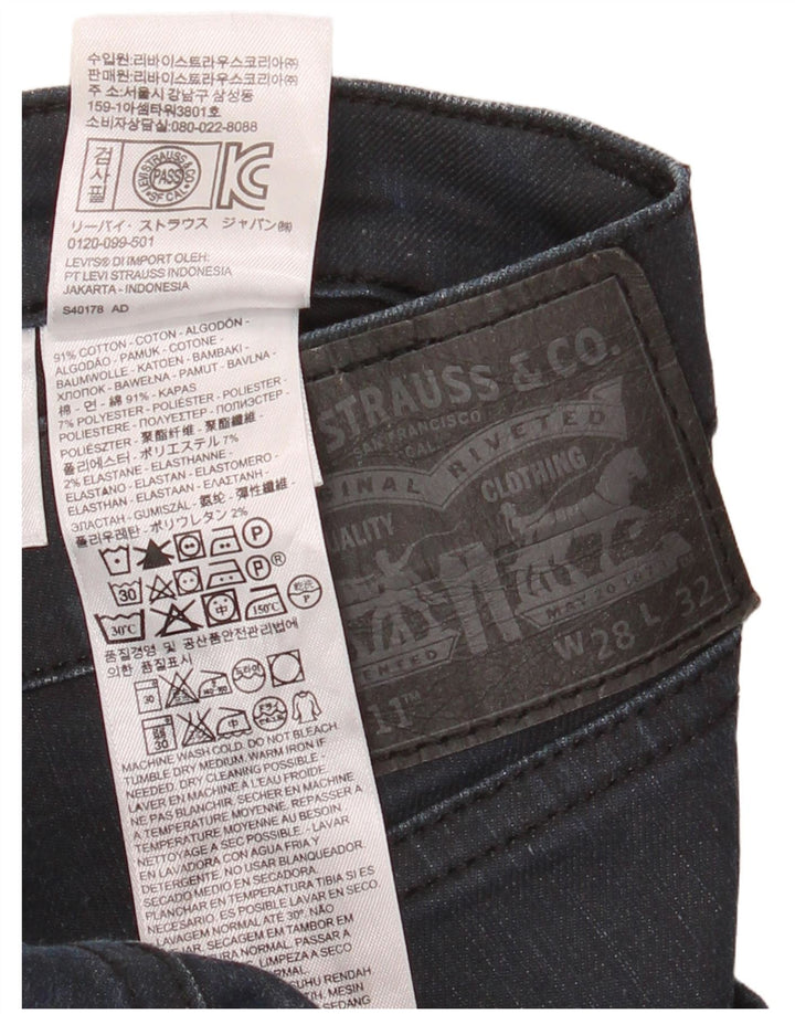 Levi's Jean Slim 511 Homme W28 L32 Bleu Marine Coton