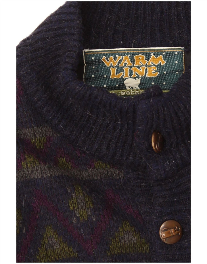 Settebello Pull Cardigan Homme Moyen Multicolore Géométrique