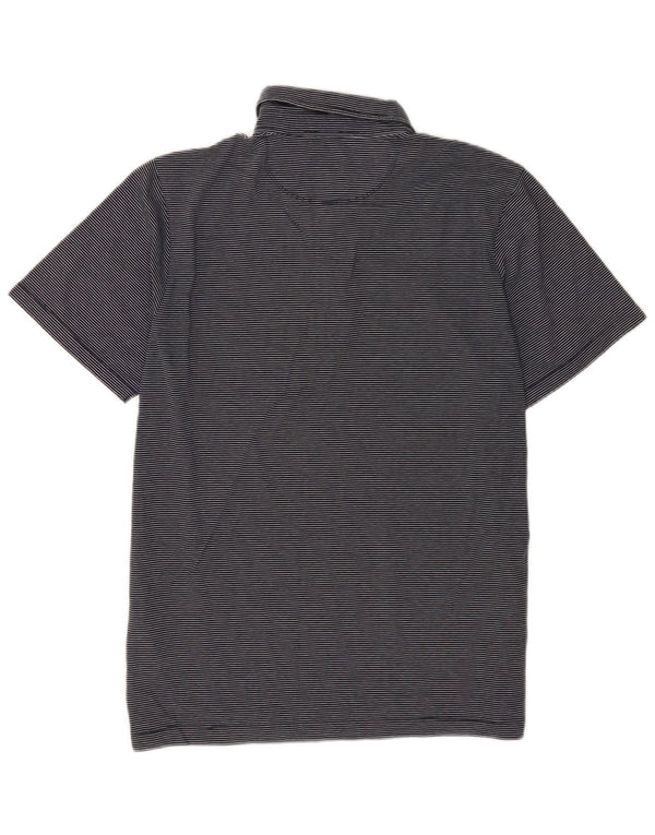 Polo Homme Jigsaw Coton Rayé Bleu Marine Moyen