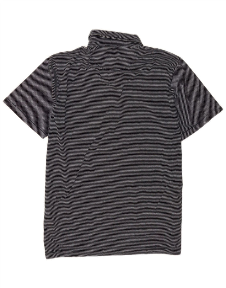 Polo Homme Jigsaw Coton Rayé Bleu Marine Moyen