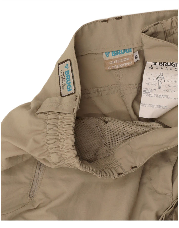 BRUGI Short Cargo Femme IT 46 Large W34 Beige Polyamide