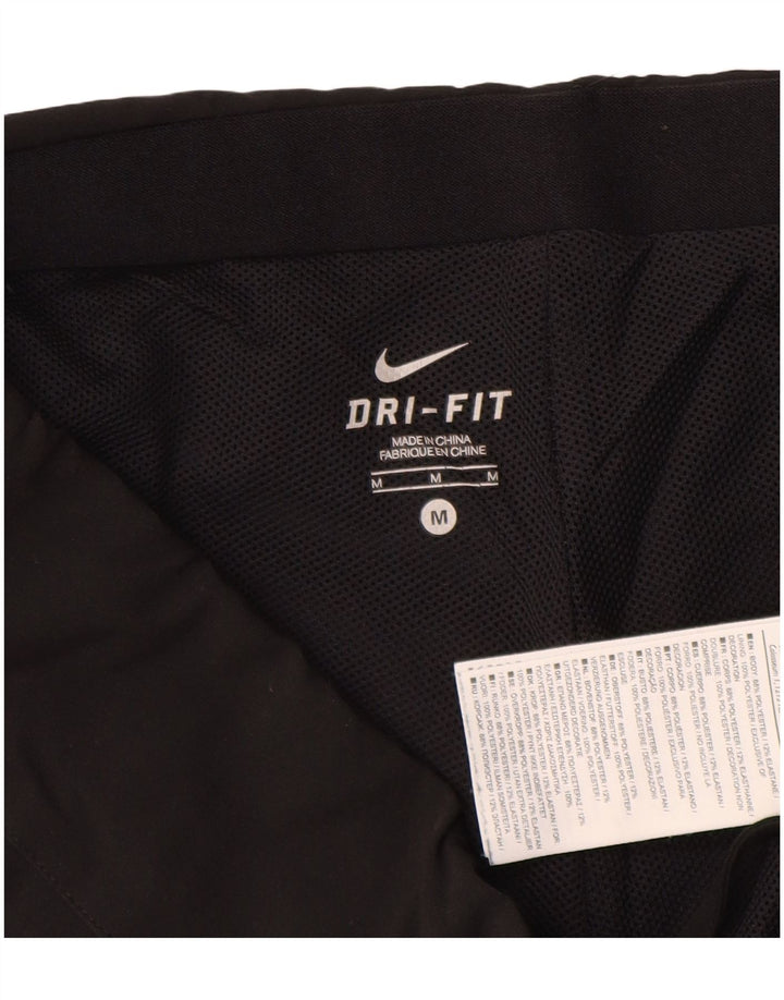 Pantalon de survêtement Nike Dri Fit pour femme UK 14 Noir moyen Polyester