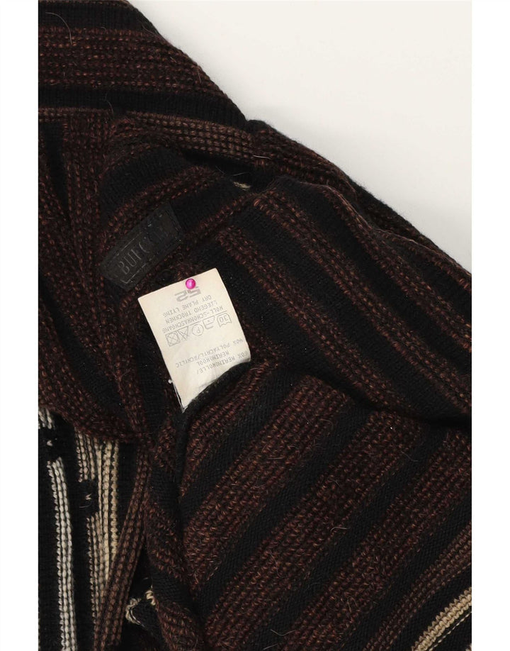 Bueckle Pull ras du cou pour homme IT 52 en polyacrylique rayé marron