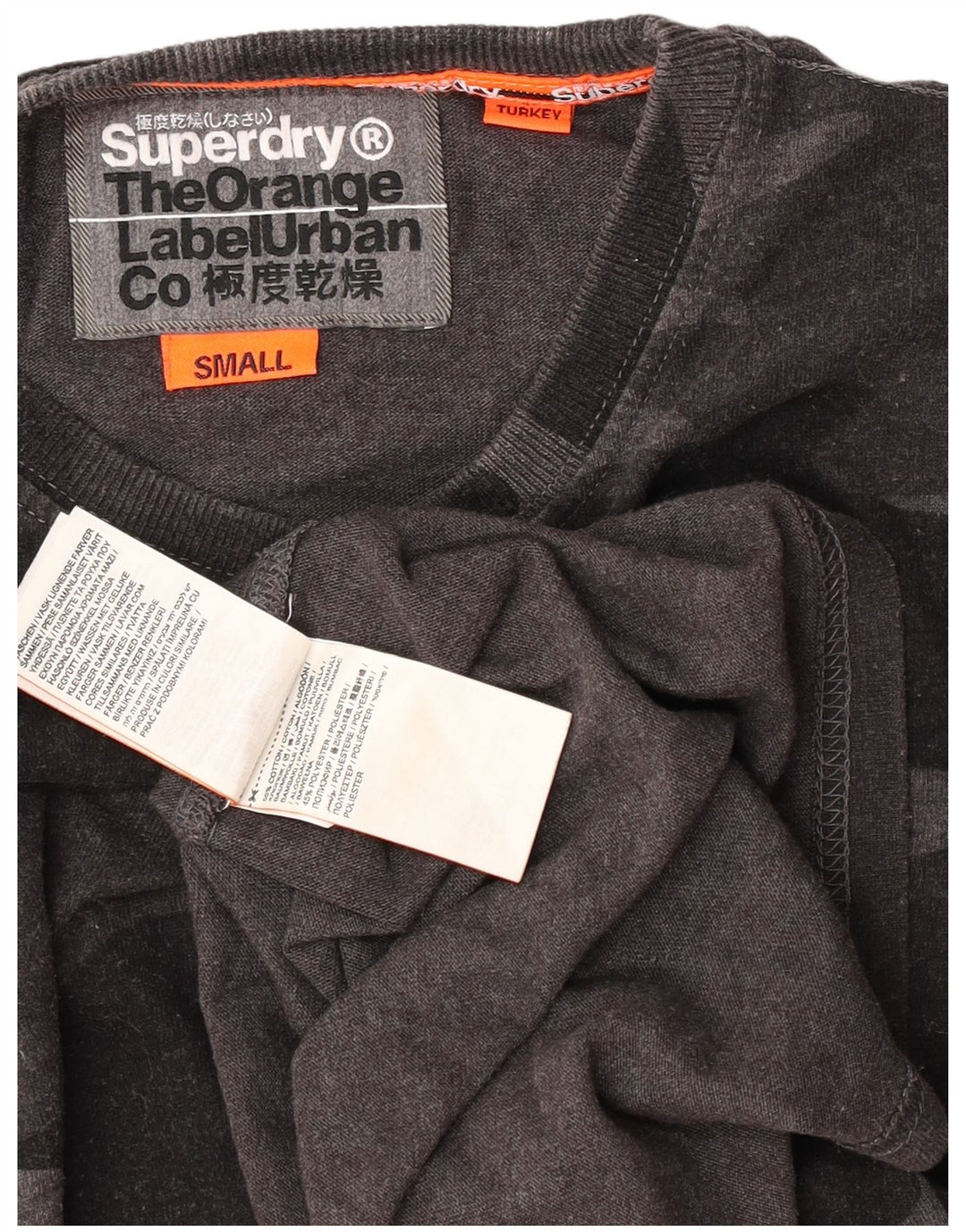 Superdry T-Shirt Homme Petit Gris Coton