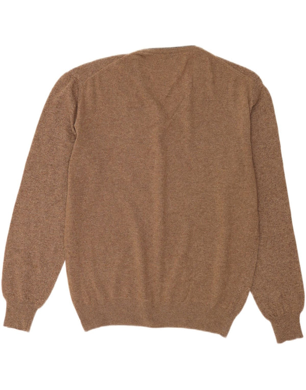 Marlboro Classics Pull col V pour homme XL en laine beige