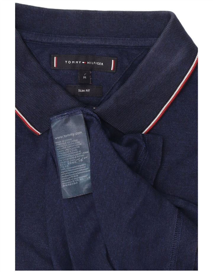 TOMMY HILFIGER Polo Slim Fit Homme Bleu Marine Moyen Coton