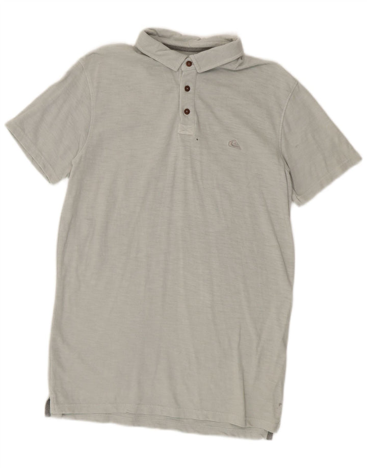QUIKSILVER Polo Coupe Moderne Homme Gris Moyen Coton