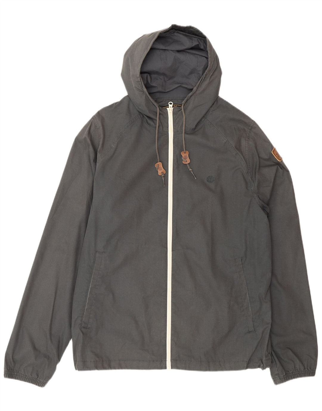 Element Veste bomber à capuche pour homme UK 40 Large Gris Polyester
