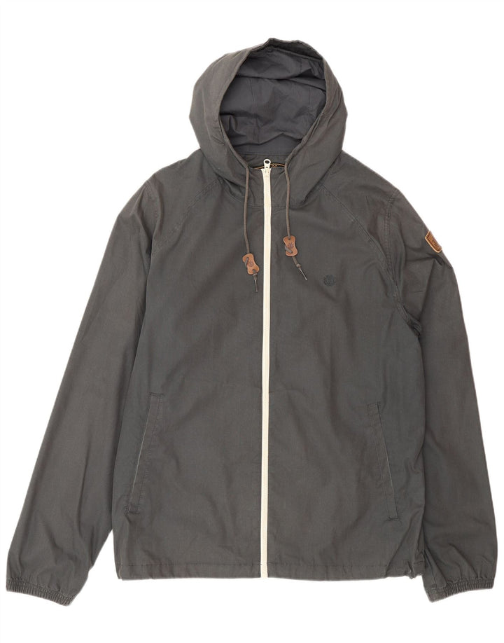 Element Veste bomber à capuche pour homme UK 40 Large Gris Polyester