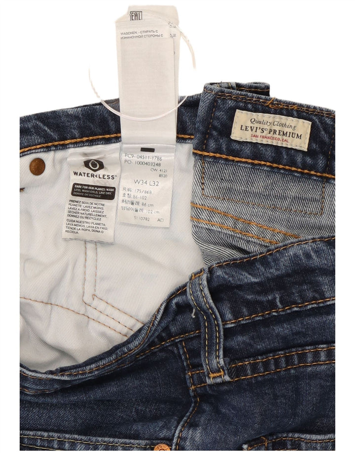 Levi's Jean Slim 511 Homme W34 L32 Bleu Marine Coton