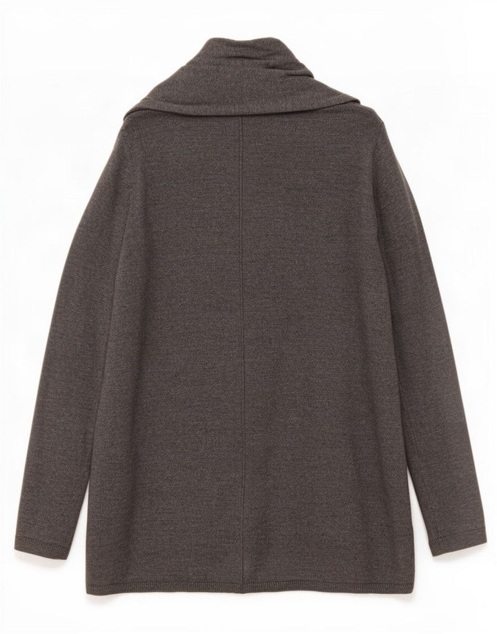 Zara Womens Open Cardigan Sweater UK 10 Petit Gris