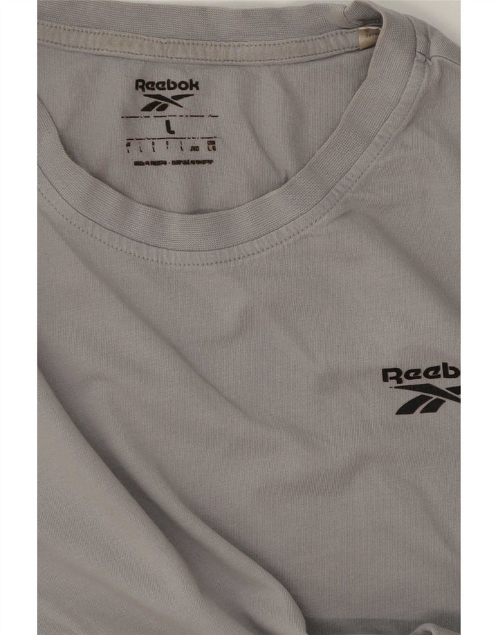 Reebok T-Shirt Homme Haut Large Gris