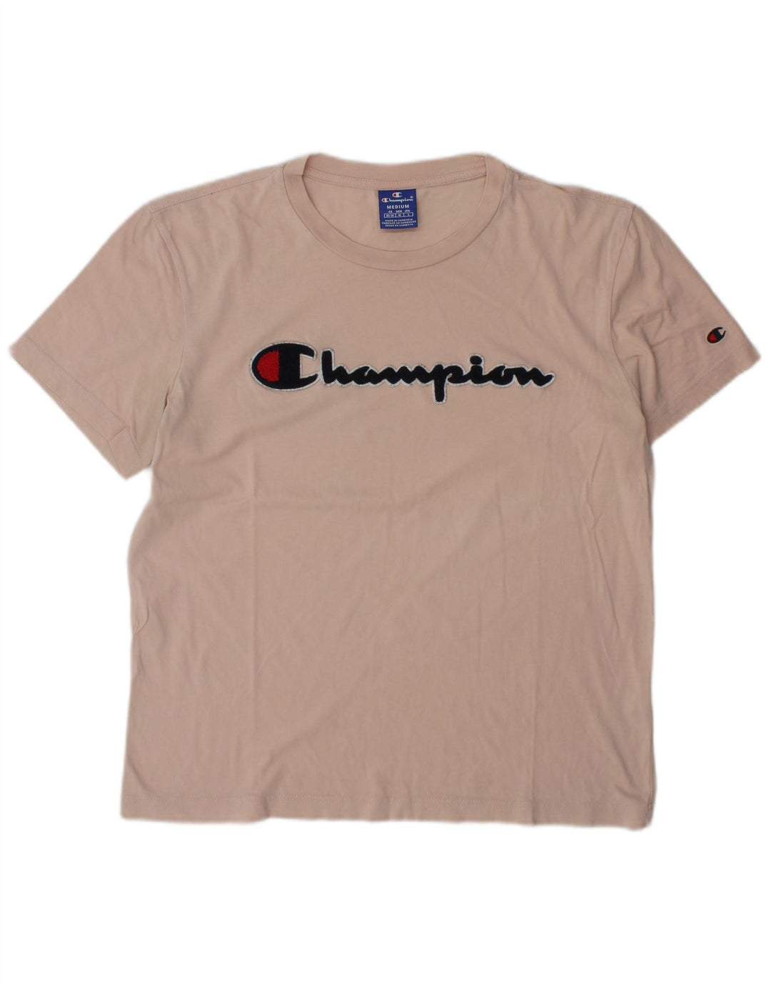 Champion T-Shirt Graphique Homme Rose Moyen Coton
