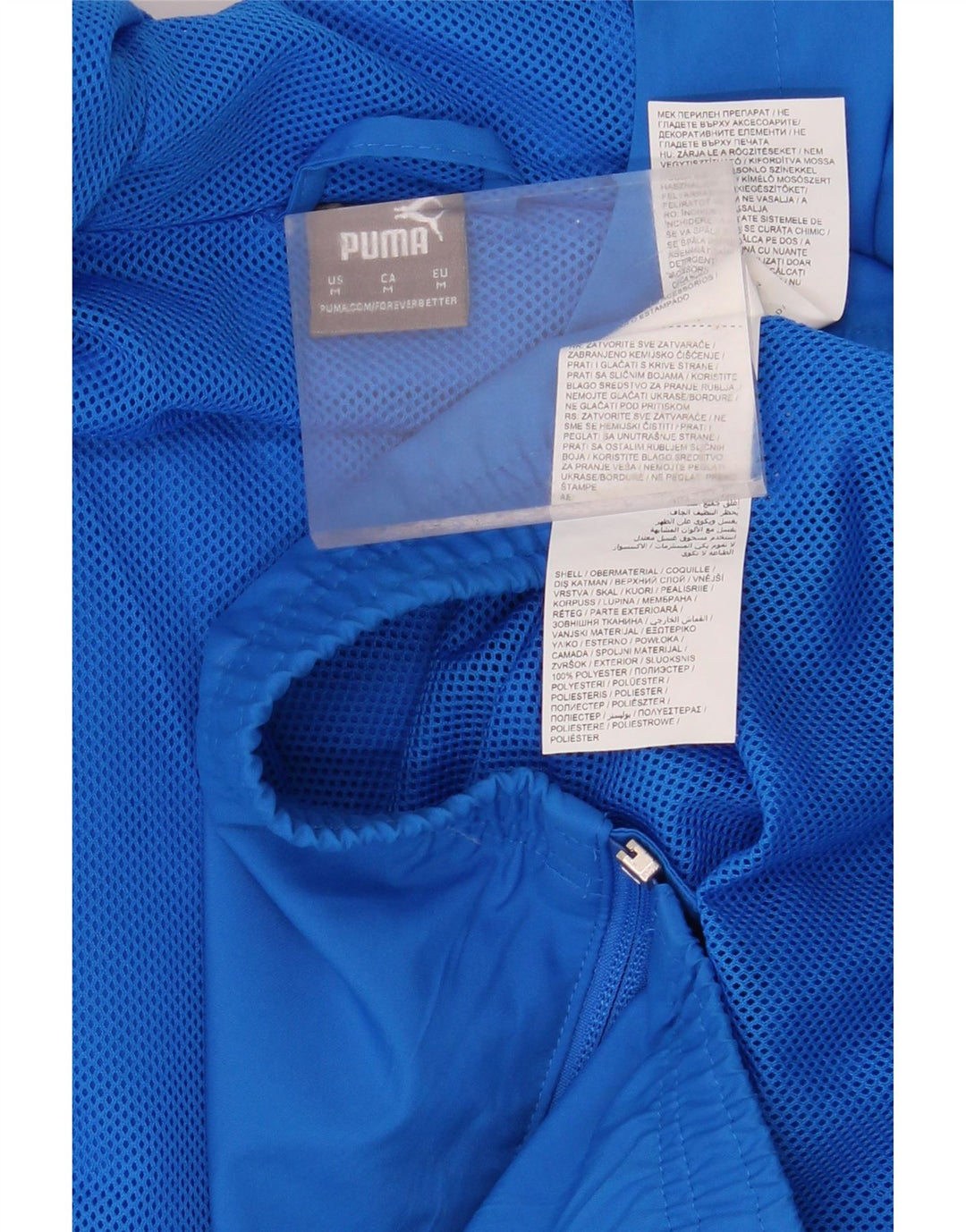 PUMA Veste de Survêtement Graphique à Capuche Homme Bleu Moyen Polyester